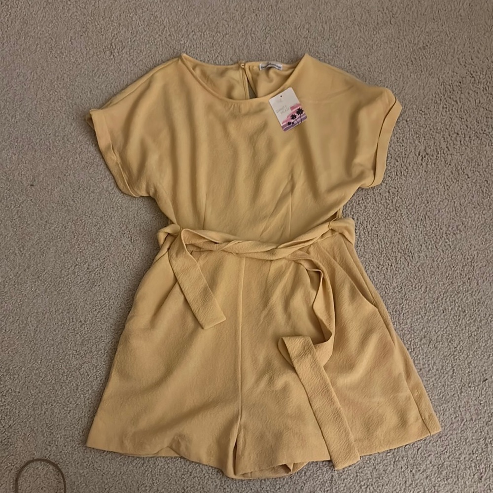 Summer Days Cocktail Yellow Romper - Small